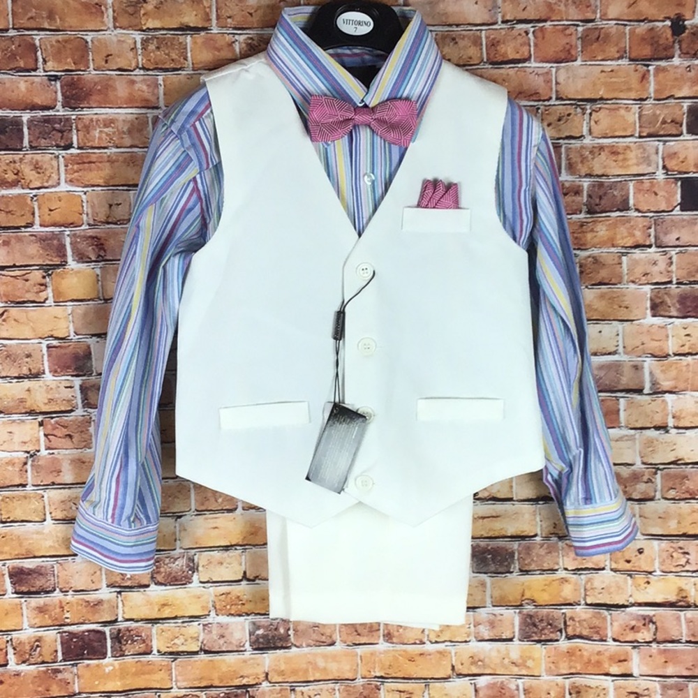 Vittorino vest & Tie wedding suit set size 7